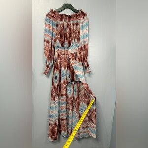 Elegant Tie-Dye romper over Dress